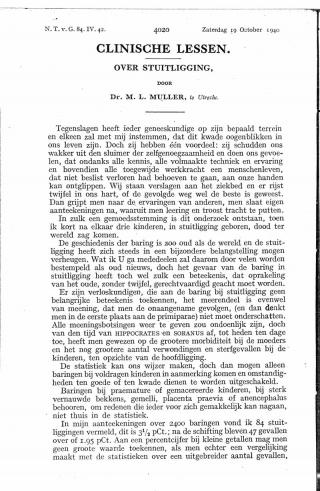 Eerste pagina van het artikel zoals het is gepubliceerd in het tijdschrift