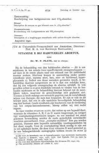 Eerste pagina van het artikel zoals het is gepubliceerd in het tijdschrift