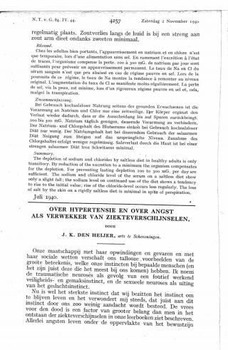 Eerste pagina van het artikel zoals het is gepubliceerd in het tijdschrift