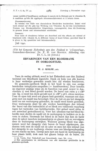 Eerste pagina van het artikel zoals het is gepubliceerd in het tijdschrift