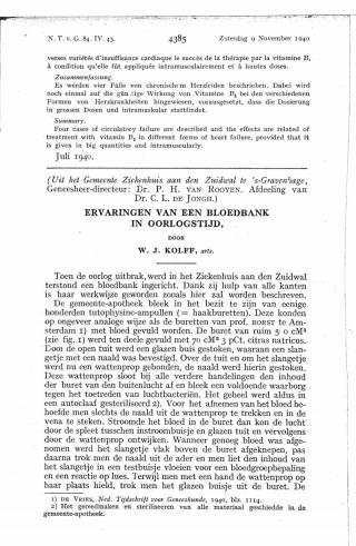 Eerste pagina van het artikel zoals het is gepubliceerd in het tijdschrift