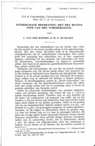 Eerste pagina van het artikel zoals het is gepubliceerd in het tijdschrift