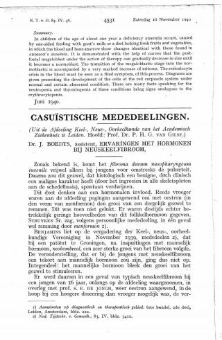 Eerste pagina van het artikel zoals het is gepubliceerd in het tijdschrift