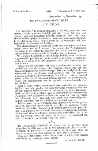 Eerste pagina van het artikel zoals het is gepubliceerd in het tijdschrift