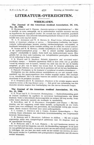 Eerste pagina van het artikel zoals het is gepubliceerd in het tijdschrift