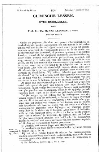 Eerste pagina van het artikel zoals het is gepubliceerd in het tijdschrift