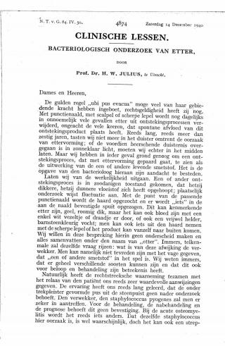 Eerste pagina van het artikel zoals het is gepubliceerd in het tijdschrift