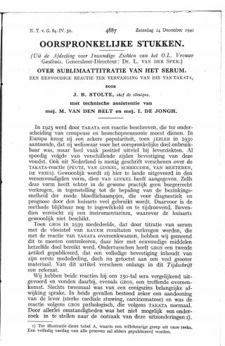 Eerste pagina van het artikel zoals het is gepubliceerd in het tijdschrift