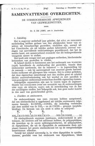 Eerste pagina van het artikel zoals het is gepubliceerd in het tijdschrift