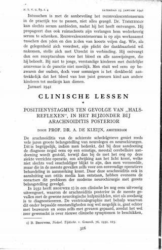 Eerste pagina van het artikel zoals het is gepubliceerd in het tijdschrift