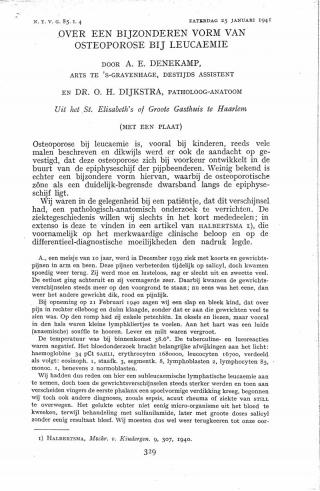 Eerste pagina van het artikel zoals het is gepubliceerd in het tijdschrift