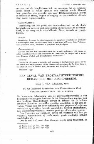 Eerste pagina van het artikel zoals het is gepubliceerd in het tijdschrift