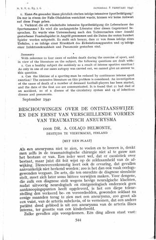 Eerste pagina van het artikel zoals het is gepubliceerd in het tijdschrift