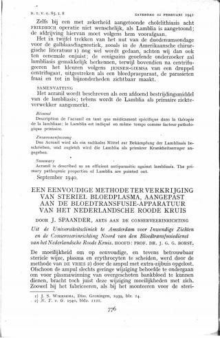 Eerste pagina van het artikel zoals het is gepubliceerd in het tijdschrift