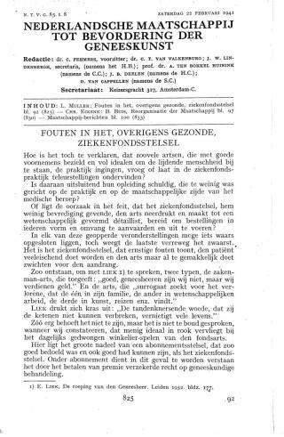 Eerste pagina van het artikel zoals het is gepubliceerd in het tijdschrift