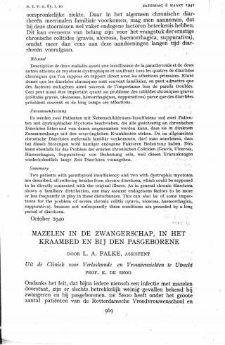 Eerste pagina van het artikel zoals het is gepubliceerd in het tijdschrift