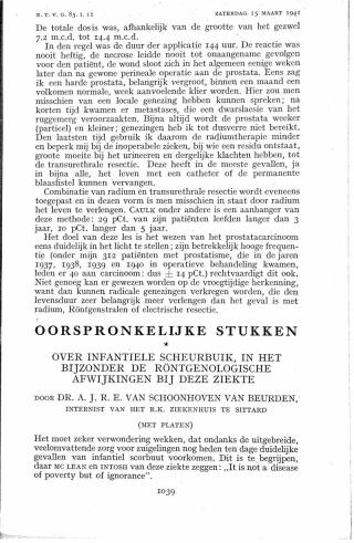 Eerste pagina van het artikel zoals het is gepubliceerd in het tijdschrift