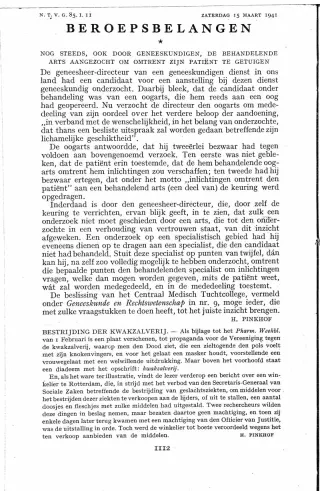 Eerste pagina van het artikel zoals het is gepubliceerd in het tijdschrift