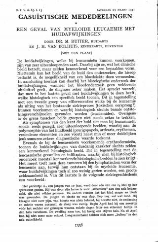 Eerste pagina van het artikel zoals het is gepubliceerd in het tijdschrift