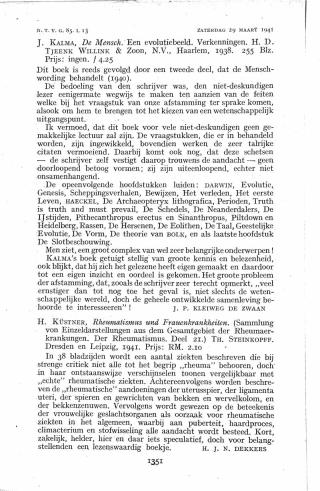 Eerste pagina van het artikel zoals het is gepubliceerd in het tijdschrift