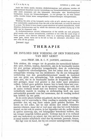 Eerste pagina van het artikel zoals het is gepubliceerd in het tijdschrift