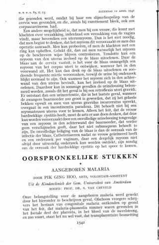 Eerste pagina van het artikel zoals het is gepubliceerd in het tijdschrift