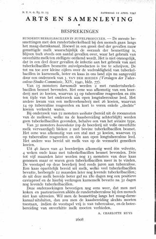 Eerste pagina van het artikel zoals het is gepubliceerd in het tijdschrift