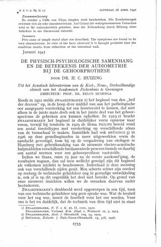 Eerste pagina van het artikel zoals het is gepubliceerd in het tijdschrift