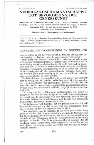 Eerste pagina van het artikel zoals het is gepubliceerd in het tijdschrift