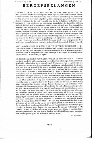 Eerste pagina van het artikel zoals het is gepubliceerd in het tijdschrift