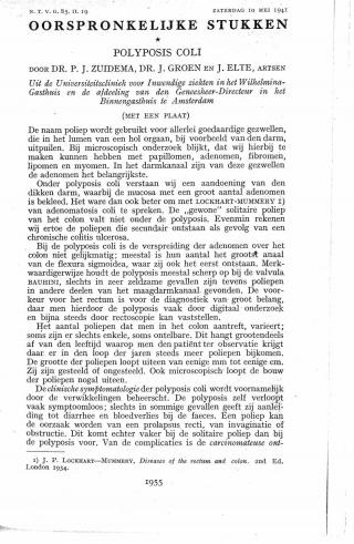 Eerste pagina van het artikel zoals het is gepubliceerd in het tijdschrift