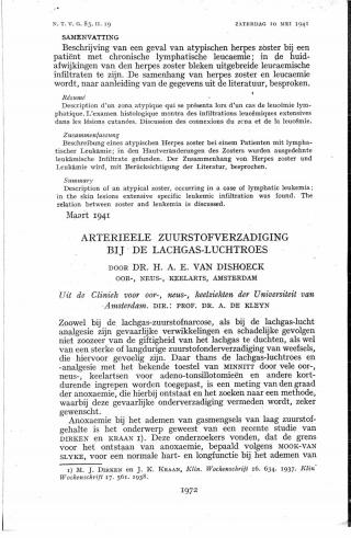 Eerste pagina van het artikel zoals het is gepubliceerd in het tijdschrift