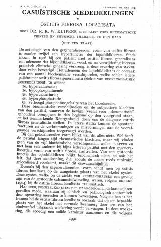 Eerste pagina van het artikel zoals het is gepubliceerd in het tijdschrift