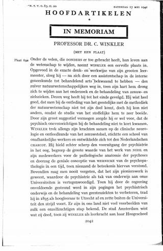 Eerste pagina van het artikel zoals het is gepubliceerd in het tijdschrift