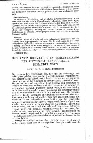 Eerste pagina van het artikel zoals het is gepubliceerd in het tijdschrift