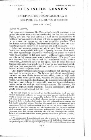 Eerste pagina van het artikel zoals het is gepubliceerd in het tijdschrift