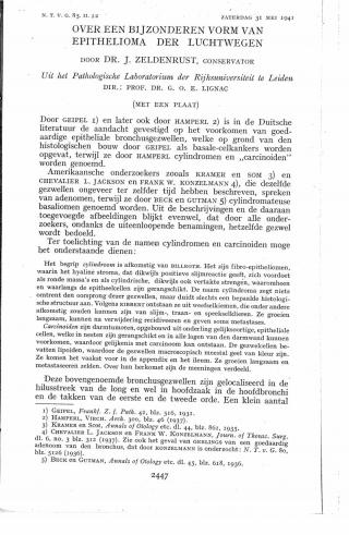 Eerste pagina van het artikel zoals het is gepubliceerd in het tijdschrift