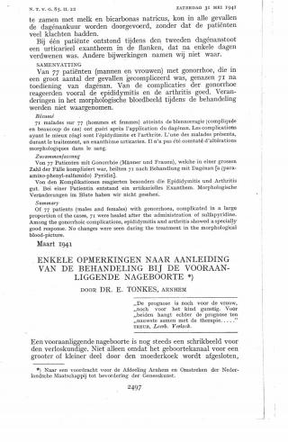 Eerste pagina van het artikel zoals het is gepubliceerd in het tijdschrift