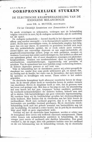 Eerste pagina van het artikel zoals het is gepubliceerd in het tijdschrift