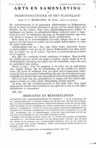 Eerste pagina van het artikel zoals het is gepubliceerd in het tijdschrift