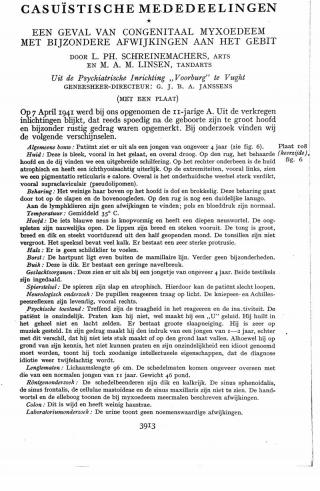 Eerste pagina van het artikel zoals het is gepubliceerd in het tijdschrift