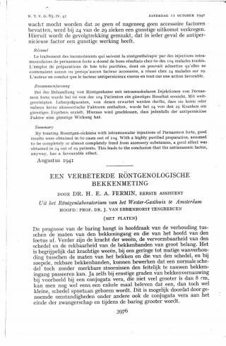 Eerste pagina van het artikel zoals het is gepubliceerd in het tijdschrift