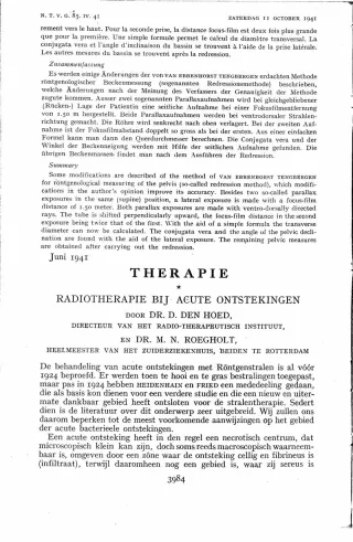 Eerste pagina van het artikel zoals het is gepubliceerd in het tijdschrift