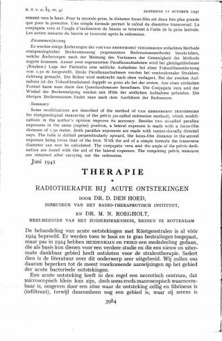 Eerste pagina van het artikel zoals het is gepubliceerd in het tijdschrift