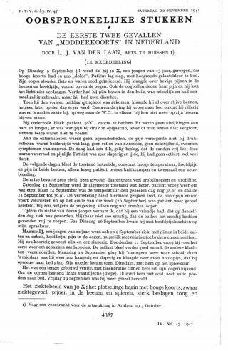 Eerste pagina van het artikel zoals het is gepubliceerd in het tijdschrift