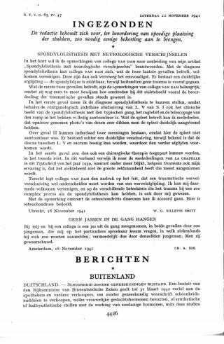 Eerste pagina van het artikel zoals het is gepubliceerd in het tijdschrift