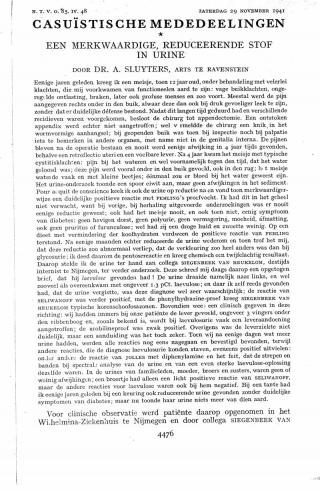 Eerste pagina van het artikel zoals het is gepubliceerd in het tijdschrift