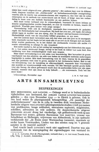 Eerste pagina van het artikel zoals het is gepubliceerd in het tijdschrift