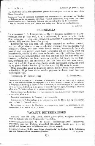 Eerste pagina van het artikel zoals het is gepubliceerd in het tijdschrift