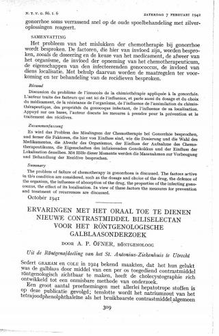 Eerste pagina van het artikel zoals het is gepubliceerd in het tijdschrift